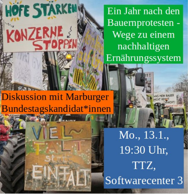 Ein Jahr nach den Bauernprotesten - Wege zu einem nachhaltigen Ernährungssystem