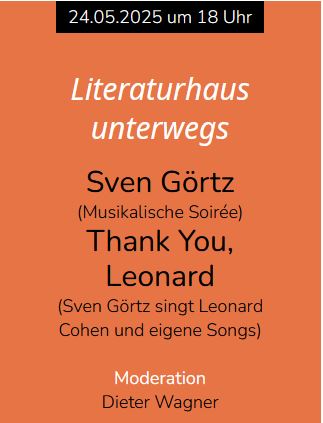 Musikalische Soirée "Thank You, Leonard"